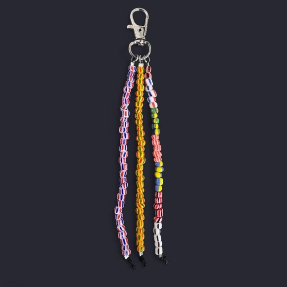 Seed Bead Beaded Keychain - Picture 1 of 4